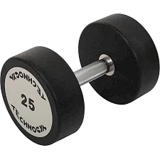 Гантель профессиональная с полиуретановым покрытием TECHNOGYM TG-1834-25 1шт 25кг