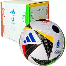 М'яч футбольний Adidas Euro24 Fussballliebe IN9369 розмір 5, чорно-білий