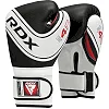 Детские боксерские перчатки RDX 4B Robo Kids White/Black 6 унций (капа в комплекте)