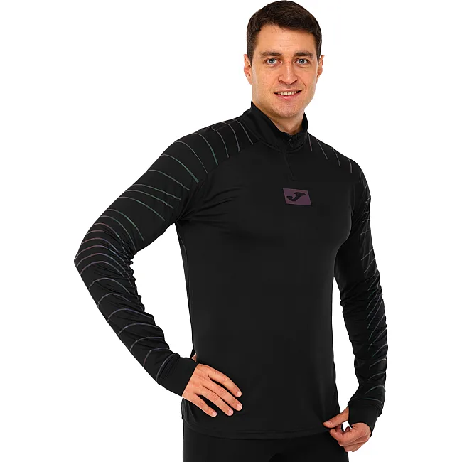 Лонгслив спортивный на молнии JOMA

 R-NIGHT 104044-100 (Черный)