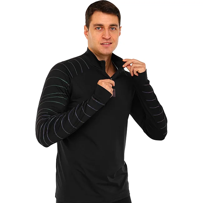 Лонгслив спортивный на молнии JOMA

 R-NIGHT 104044-100 (Черный)