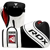 Детские боксерские перчатки RDX 4B Robo Kids White/Black 6 унций (капа в комплекте)