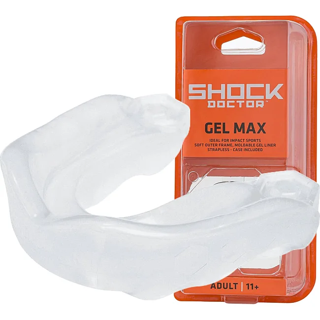 Капа для бокса Shock Doctor Gel Max взрослая (возраст 11+) Clear (art. 6190-TC-AD)