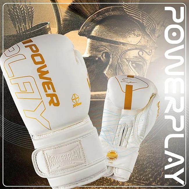 Боксерские перчатки PowerPlay 3089 Alpha Белые
