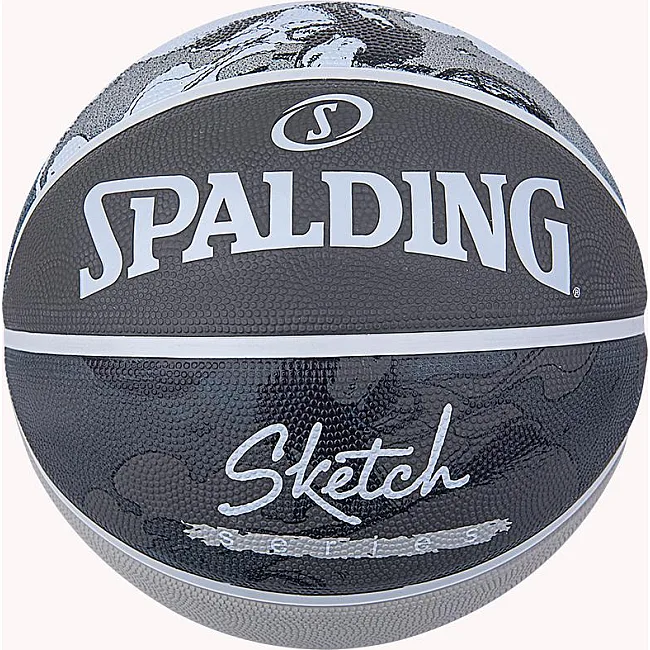 Мяч баскетбольный SPALDING Sketch Jump Ball серый 7