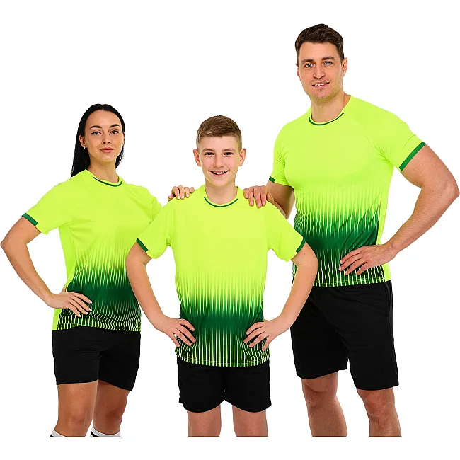 Футбольная форма
 комплект футболка и шорты LIDONG D8861 4XS-XXL (Салатовый-черный)