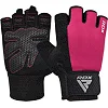 Рукавички для фітнесу RDX W1 Half Pink Plus