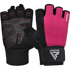 Перчатки для фитнеса RDX W1 Half Pink Plus