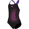 Купальник для девочек Arena DIM LIGHT SWIMSUIT SWIM PRO BA черный, фуксия, фиолетовый