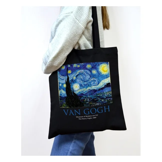 Экошопер BookOpt ВК4062 VAN GOGH «Звездная ночь» Черный