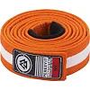 Детский пояс для кимоно БЖЖ Peresvit Orange White Stripe