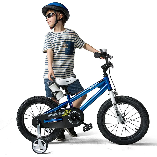 Детский велосипед ROYALBABY FREESTYLE 16", OFFICIAL UA, синий