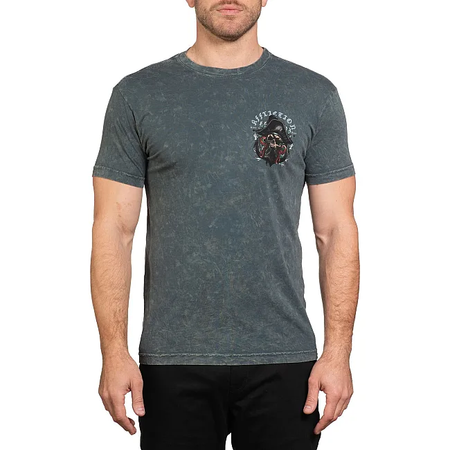 Футболка мужская AFFLICTION Sunken Wreck Gun Metal