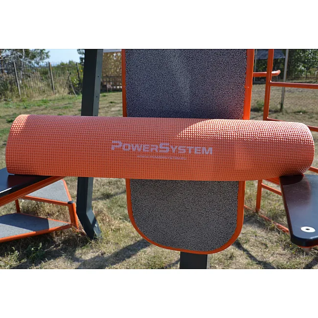 Коврик для фитнеса и йоги POWER SYSTEM PS-4014 PVC Orange (173x61x0.6)