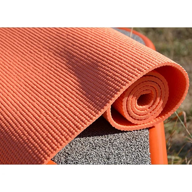 Коврик для фитнеса и йоги POWER SYSTEM PS-4014 PVC Orange (173x61x0.6)