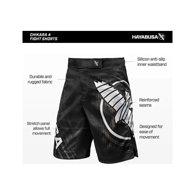 Шорти для ММА Hayabusa Chikara 4 - Black