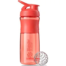 Спортивный шейкер-бутылка BLENDERBOTTLE SportMixer Flip 28oz/820мл Coral
