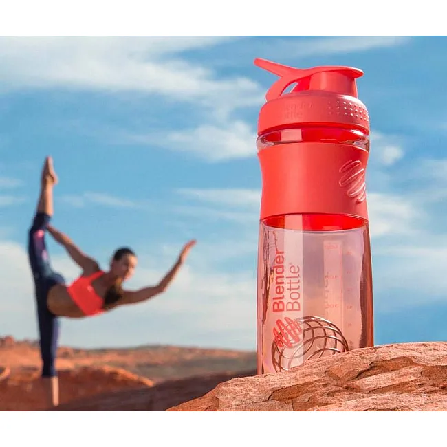 Спортивный шейкер-бутылка BLENDERBOTTLE SportMixer Flip 28oz/820мл Coral