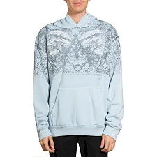Толстовка AFFLICTION Collapse Po Sky Blue Pigment Dye