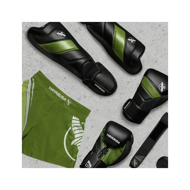 Защита голени и стопы Hayabusa T3 Striking Black Green