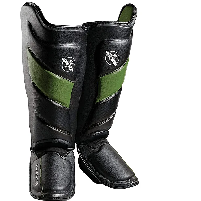 Защита голени и стопы Hayabusa T3 Striking Black Green