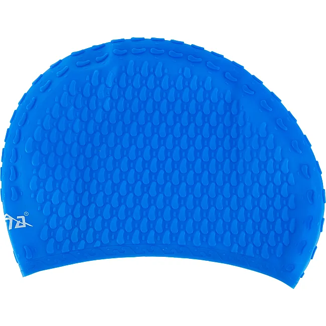 Шапочка для басейну силіконова на довге волосся SP-SPORT BUBBLE PL-2988 (Сірий)