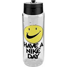 Бутылка NIKE TR RENEW RECHARGE STRAW BOTTLE 24 OZ прозрачная, черная, желтая 709 мл