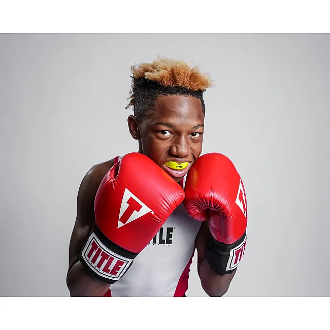 Капа TITLE Boxing Super Shield X2 взрослая (возраст 11+) Yellow