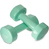 Гантели для фитнеса виниловые ZELART Beauty TA-5225-3 (Черный)