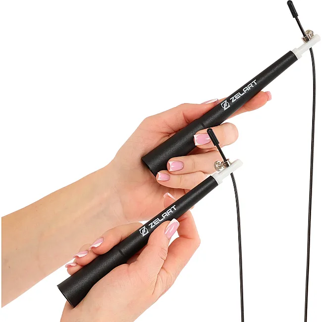 Скоростная скакалка ZELART FI-4855 3м (Черный)