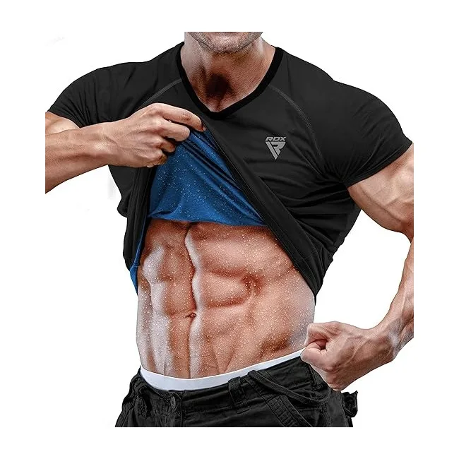 Чоловіча футболка RDX M1 з ефектом сауни Black XL