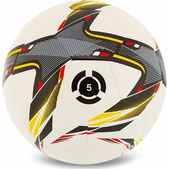 Футбольний м'яч
 SP-SPORT
 FB-4992 №5 PU (Білий-жовтий)