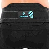 Пояс атлетический для отягощения текстильный с цепью и карабином LiveUp LP8716 спинка-17см,