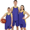 Баскетбольная форма майка и шорты LIDONG L221 S-6XL (Фиолетовый-желтый)