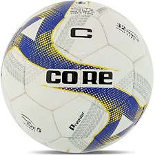 Футбольный мяч CORE PREMIER FB-8464 №5 PU (Белый-желтый-синий)