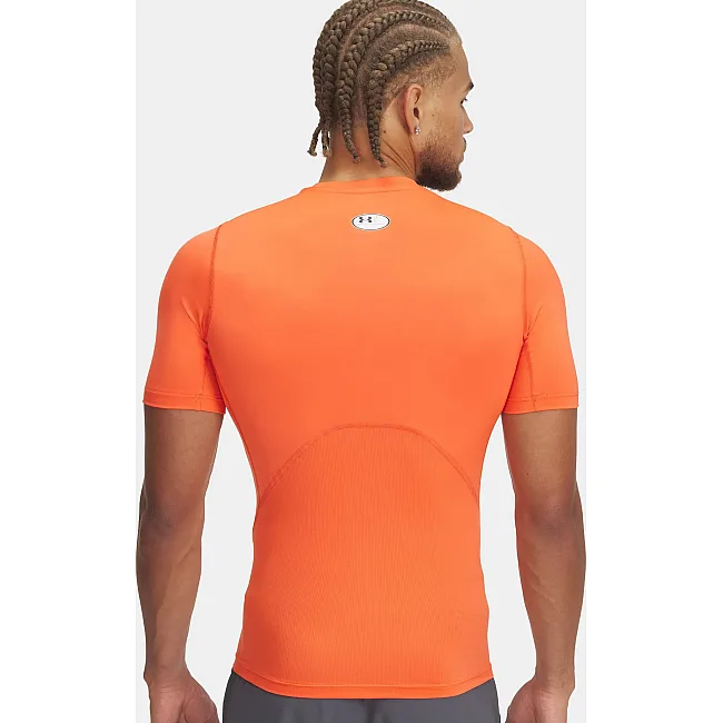 Мужская футболка компрессионная UNDER ARMOUR HG Armour Comp SS оранжевый