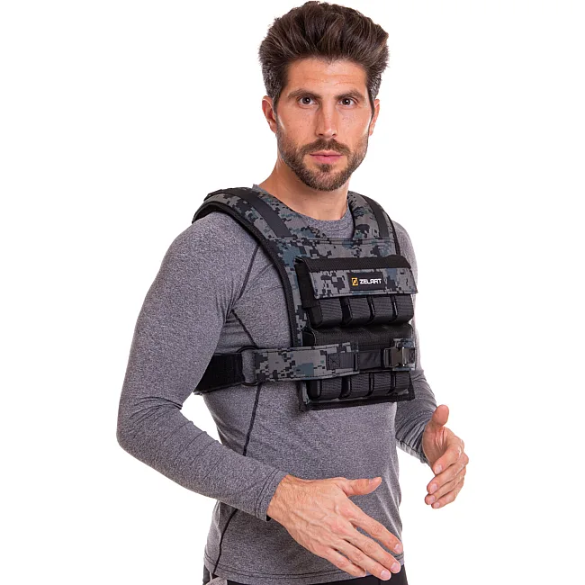 Утяжелительный жилет
 с регулируемым весом ZELART
 WEIGTH VEST TA-7817-16 вес-1-16кг