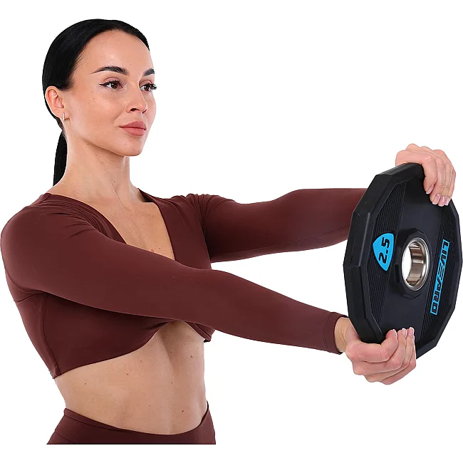 Блины диски полиуретановые 2 Handle металлическая втулка LiveUp LP8023-2_5 ø51мм 2,5кг