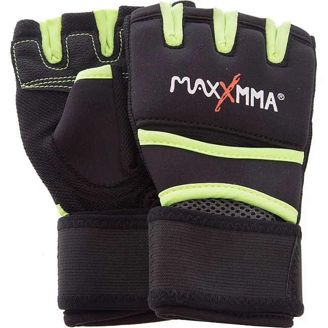 Распродажа! Быстрые бинты внутренние перчатки митенки MAXXMMA BO-0840 (Малиновый-черный)
