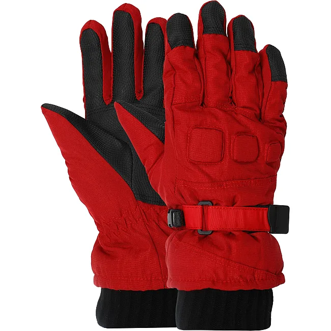 Перчатки лыжные детские зимние LUCKYLOONG C-611 (Красный)