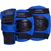 Защита для роликов детская наколенники налокотники перчатки HYPRO HP-SP-B104 (Черный-синий)
