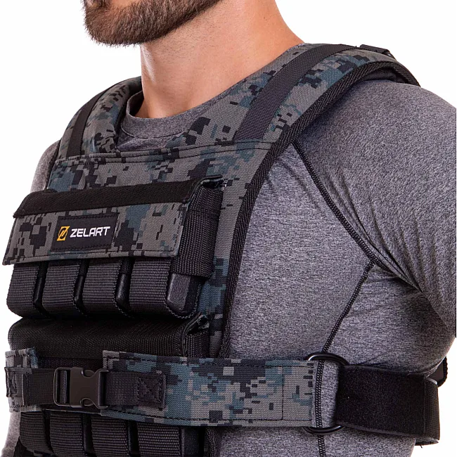 Утяжелительный жилет
 с регулируемым весом ZELART
 WEIGTH VEST TA-7817-16 вес-1-16кг