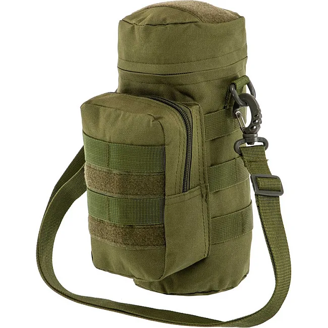 Подсумок тактический для емкости с водой и дополнительным отделением MILITARY RANGERS
 ZK-9104
 27х12х12см 3,8л (Оливковый)