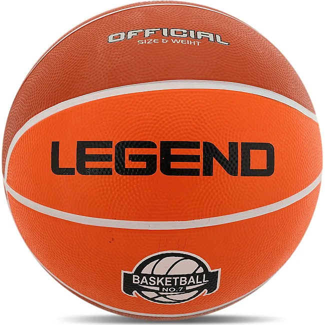 Баскетбольный мяч
 резиновый Legend BR2861C №7 (Оранжевый)