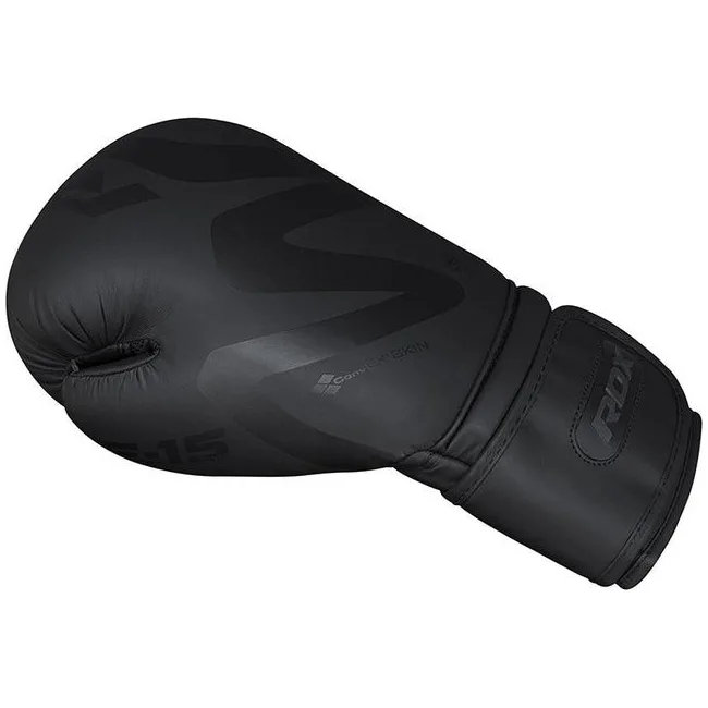 Боксерские перчатки RDX F15 Noir Matte Black (капа в комплекте)