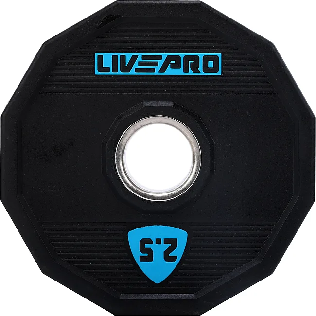 Блины диски полиуретановые 2 Handle металлическая втулка LiveUp LP8023-2_5 ø51мм 2,5кг