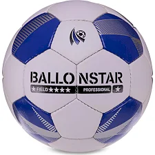 Футбольный мяч HYBRID BALLONSTAR FB-3132 №5 PU (Белый-синий)