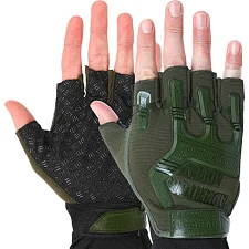 Тактические перчатки без пальцев ADVENTURE BC-4926 (Оливковый)