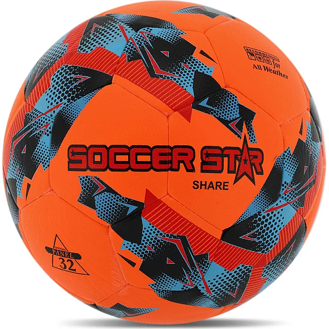 Футбольный мяч
 HYBRID TECNOLOGY SHINE SOCCER STAR SHARE FB-6046 №5 PU (Оранжевый)