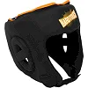Шлем для бокса открытый PU HARD TOUCH BO-4440 (Черный-оранжевый)